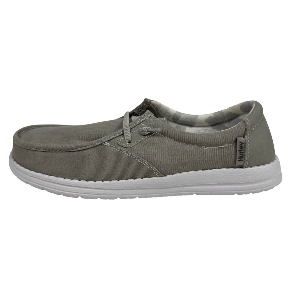 Hurley Ojai Size 8.5 Loafer Shoes Slip On Gray Water Resistant Memory Foam New